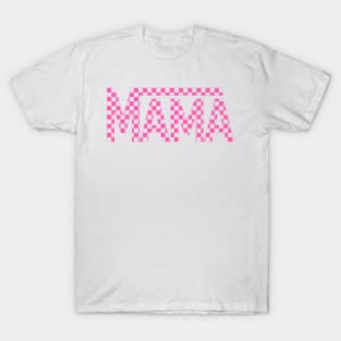 Checkered mama retro design T-Shirt